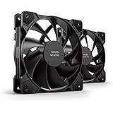 MARSGAMING Mars Gaming MF-PROX2 Nero, Kit 2 Ventolas 120mm, Sistema Anti-Vibrazioni, Ultra-Silenzioso, Doppia Connessione 3PI