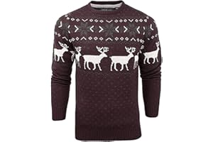 SOULSTAR James Derby Kids Christmas Jumper Xmas/Reindeer Stag Nordic Stag Festive Christmas Xmas Jumper