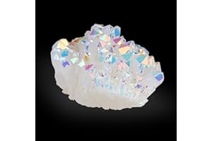 Sahoottie AB Kristall Druse Quarz Druse Kristall Geode Natürlicher Rohstein Edelsteine Energie Unregelmäßige Geodenhöhlen Reiki Dekoration