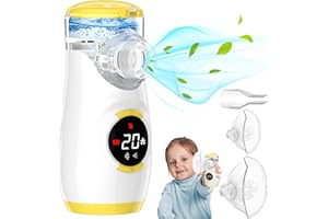 KIMIMARA Household Nebulizer Mist Machine - Rechargeable Household Handheld Portable Ultra Quiet Mist Machine for Kids Adult Home Use - Yellow
