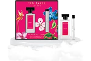 Ted Baker Polly Eau de Toilette Gift Set for Women, 50ml Fruity Floral Perfume with 15ml Rollerball, Feminine Fragrance Duo with Peach, Jasmine and Amber