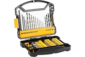 C P CHANTPOWER Drill Bit Sets and Screwdriver Bit Sets with Case for Drilling Wood, Plastic, Soft Metal, 41 Pieces