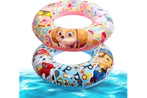 YISSCEN Kinder Schwimmreifen, 2Pcs Paw Dog Schwimmring, Aufblasbare Schwimmringe Schwimmreifen, Aufblasbar Pool Schwimmen, Aufblasbarer Wasserring, für 3–6 Jahren Jungen Mädchen Baby Schwimmhilfe