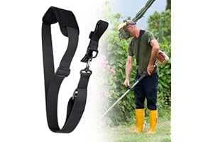 UESLWSER Strimmer Harness Harness for a Strimmer Shoulder Strap Trimmer Harness Strap String Trimmer Single Shoulder Harness Strap Pad Strap Quick Release for Brushcutter Strimmer Compatible Most Grass Trimmer
