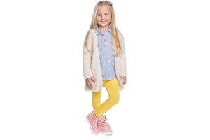 hi!mom Leggings Isolés pour Enfants pour l'hiver Pantalon Polaire Thermique pour Leggings pour Filles Leggings d'hiver à Doublure épaisse Leggings Chauds en Coton I Taille 2-13 Ans