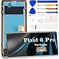 OLED for Google Pixel 6 Pro Screen Replacement for Google Pixel 6 Pro LCD Digitizer Repair Kits for Google Pixel 6 Pro GLUOG G8VOU Touch Screen Display Assembly Replacement with Frame(Black)