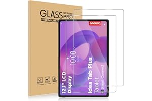 ELYCO Protector Pantalla Compatible con Lenovo idea Tab Plus 12.1 Pulgadas, 2 Piezas Protectores de Pantalla, 9H Dureza Anti-Arañazos Cristal Templado, Ultra HD