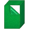 12PCS Self Adhesive Felt Sheets, Green Felt Fabric with Adhesive Backing, Stiff Sticky Felt, 11.8 x 7.9 inches Felt Sheets for Drawer Liner for Jewelry Box,Art Craft Making, DIY(A4 Size, Green)
