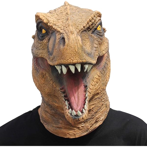 Masque dinosaure réaliste avec effets de sons et lumières multicolore - Lexibook