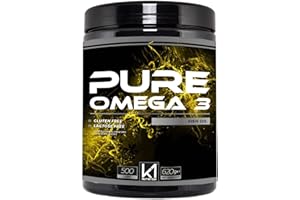 K1 Nutrition PURE OMEGA 3 Fish Oil 500 Capsule Softgel da 1000 mg di K1 Nutrition Integratore di Omega 3 Olio di Pesce ad Alto Dosaggio EPA & DHA (500 PERLE)