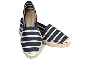 ESPADELLE Donna Espadrillas Slip-on Classiche in Cotone con Borsa di Stoffa, 36-41 | Handmade in Spain