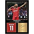 Icons Wall Art Mo Salah Signed A4 Printed Photo Picture Display Gift For Liverpool Fans Digitally Reproduced Signature Unframed