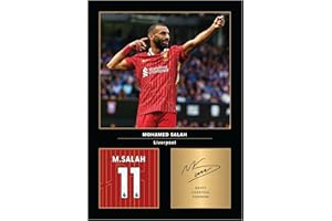 Icons Wall Art Mo Salah Signed A4 Printed Photo Picture Display Gift For Liverpool Fans Digitally Reproduced Signature Unframed