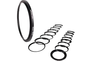 Lens-Aid Step Up Ring 62-67mm für Kamera Objektiv: Filter-Adapter aus Metall für ND, UV, Polfilter etc. - Adapterring kompatibel zu Sony Canon Nikon Fujifilm Olympus Pentax Leica Sigma Tamron