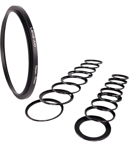 Vhbw Bague Step-Up 67 Mm Vers 77 Mm – Adaptateur Filtre Aluminium Noir Mat Pour Objectif Et Matte Box 80 Mm O.D.