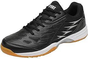 ZHENSI Men's Badminton Shoes Lightweight Indoor Court Sneakers Non-Slip Buffer Soft for Jogging Fitness