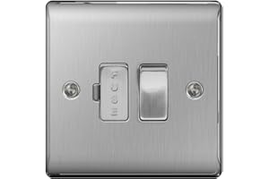 BG Electrical NBS50 Nexus Metal Brushed Steel 13A DP Switched Fused Connection Unit