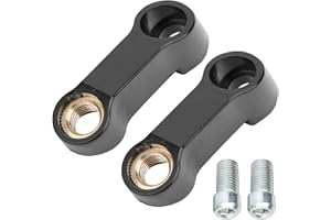 Yctze 2pcs 0.4in M10 Moto Specchio Riser Distanziatori Adattatore di Estensione Accessorio Universale per specchietto Moto Manubrio Alzata Specchio Distanziali specchietti Montaggio Bici Estensione d
