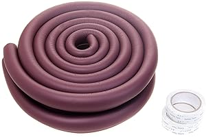 TUKA-I-AKUT TUKA 12.2ft Edge Guard U-shaped, 4M (2x2M) Extra Thick Foam Edge Protector Childproofing, for Glass Table Edge, Furniture & more, Child Senior Baby Safety Anti Collision Bumper Strip, TKD7003 brown