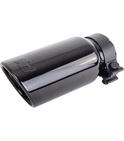 Wesdon Exhaust Tip - 2.25 Inch Inlet, 5.50x3.0 Inch Oval, Gloss Black 304 Stainless Steel, Resonated Double Wall - View #13