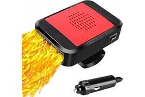 CHUANKEFANXING Riscaldatore per auto, ventola di riscaldamento e raffreddamento rapido da 12 V 200 W, sbrinatore e antiappannante portatile per parabrezza con spina per accendisigari per auto, camper e SUV
