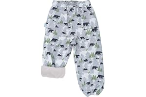 JAN & JUL Kids Toddlers Boys Girls CozyDry Water-Proof Rain Snow Pants