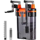 Hygger Aquarium Filter, 680 L/H 8 W External Aquarium Filter, Silent Filter with Duck Beak Nozzle Shower Tube, Adjustable Aqu