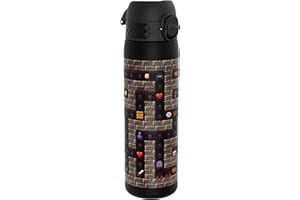 ION8 Botella Agua, 500ml, a Prueba de Fugas, Fácil de Abrir, Cerradura Segura, Apta para Lavavajillas, Sin BPA, Asa de Transporte, Fácil de Limpiar, Neutro en Carbono, Jugador