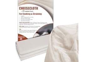 Muslin Cloths for Cooking, Cheese Cloths for Straining (Large Cut 140cm x 100cm) - Grade 90 Unbleached 100% Cotton Reusable Fabric for Baking, Filtering & Embroidery by FT Fashion Track