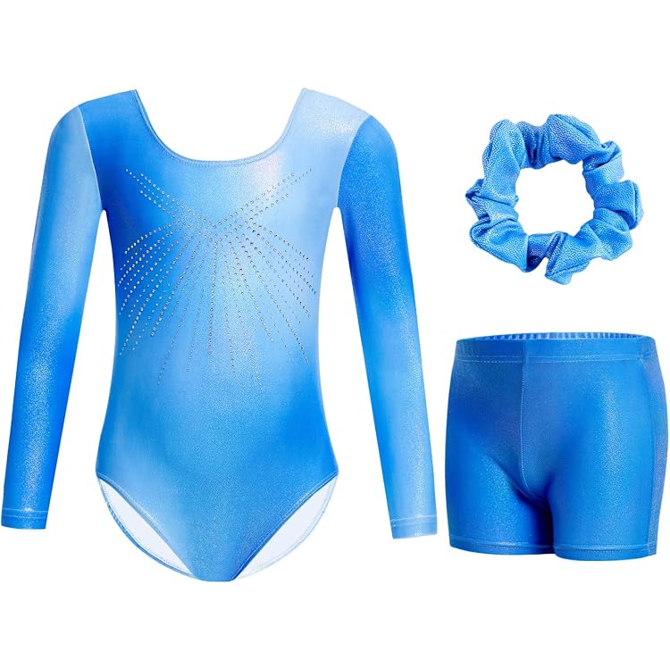 Justaucorps Strass Fille Pour Gym, Danse, Patinage - Avec Couvre-chef, Tailles 5 à 16 Ans - 9