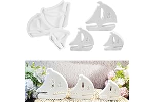 ‎TREABEAR TREABEAR Silikonformen Gießformen Maritim, 3 Stück Silikonform Segelboot, Kerzen Silikonformen Boot, Silikonform Boot, Silikonform Anker, Silikonform Sommer für Diy Kerzen und Gipsdeko Handwerk