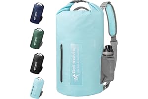 ENONEO Sac à Dos Étanche 10L 20L Sac Étanche Nautique Grand Sac de Voyage Leger Waterproof Dry Bag Roll-Top Sac Imperméable avec Bandoulière Réglable pour Randonnée Kayak Pêche