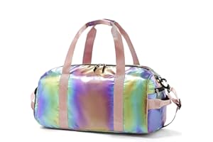 SPRING COUNTRY Sac de Sport pour Femmes Bagage de Voyage Pliable de Poids Moyen de Nuit Pliable Compartiment à Chaussures Humide et Sec Sport Athletic pour Filles Enfants