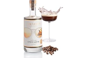 Tom Savano Cocktails - Sydney Twilight Espresso Martini,Coffee Liqueur, Vanilla, Dark Chocolate, & Icelandic Vodka, Premium Handcrafted Cocktail, 500ml Bottle