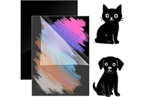 TMZELOA 2 Pieces 30 x 20 cm Láminas de Plástico Metacrilato Negro 3mm Plancha Plástico Rígido Lámina de Acrílico Placa de Metraquilato Negro lámina Acrílica Negra para Manualidades Decoración