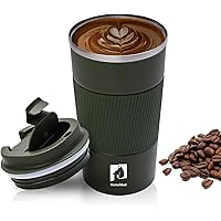 HomeMall Thermobecher, Kaffeebecher to go Becher, 510ml Vakuum Auslaufsicher Reisebecher mit Deckel, Edelstahl…