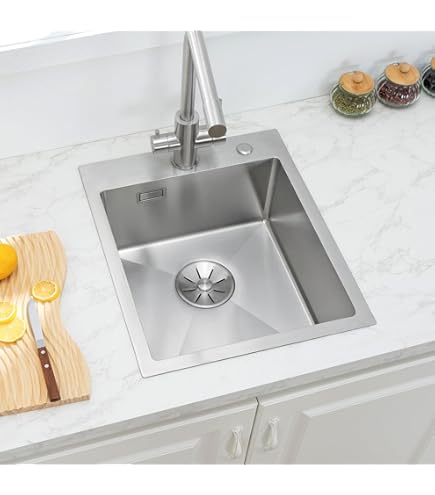 Lavello Incasso Monovasca Acciaio Inox 40x50 Cm - Modello N205AS - Per Cucina - Foto 3