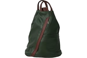 RS.FASHIONS Vera Pelle Genuine Soft Italian Leather Backpack Rucksack/fashion Shoulder Bag