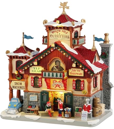 Bâtiment Lumineux Lemax « Whitbey Residence » – Porcelaine, 20x19x15 Cm – Pour Village De Noël