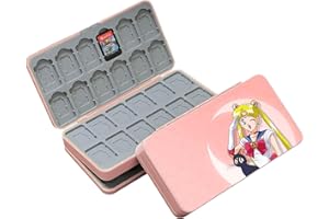doepeBAE Switch Card Holder, Funda Juegos Switch, Caja Tarjetas de Juego, Diseño Magnético, Forro de Silicona, con 48 Ranuras para Tarjetas de Juego y 48 Ranuras para Tarjetas SD (48M)