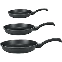 Set Di 3 Padelle Antiaderenti Excelsa Forn-Ok - Diametri 20, 24, 28 Cm, Alluminio Forgiato, Adatte A Induzione E Forno