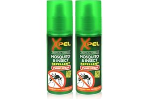 XBC 2x Xpel Mosquito Insect Fly Bite Repellent Tropical Formula Pump Spray 70ml