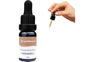 Candleverse Premium Flüssige Kerzenfarbe Karamell | Hochkonzentrierte Farbe für DIY Kerzenherstellung | 10ml Flasche