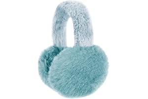 TINAYAUE Ear Muffs for Women Girls Boys Faux Fur Earmuffs Cute Student Earmuffs Foldable Warm Plush Ear Warmers for Winter Outdoor Sports Cycling Skiing Snowboarding Kids Birthday Xmas Gift