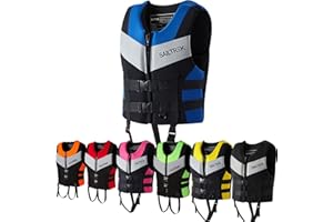 FXKJ Life Jacket for Adults, Paddle Boarding Lightweight Swimming Vest Buoyancy Aid Life Jacket Neoprene Men Women Life Vests For Kayaking Fishing Surfing