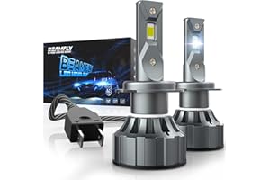 BEAMFLY Ampoules H7 LED 18000LM, Phares Avant de Voitures, 110W Très Puissant, 12V, 6500K Blanc