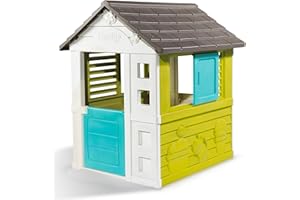 Smoby – Pretty Haus - Spielhaus für Kinder für drinnen und draußen, erweiterbar durch Zubehör, Gartenhaus für Jungen und Mädchen ab 2 Jahren