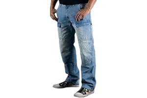 Juicy Trendz® Motorradhose Herren Cargo Motorradjeans Manner Biker Denim Hosen Motorrad Hose Mit Protektoren