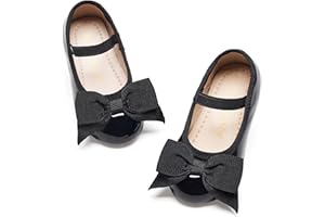 Kiderence Little Toddler Girls Dress Shoes Ballerina Ballet Flats Kids Mary Janes