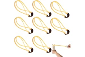 cailiya 8 Pezzi Elastico per Fionda,catapulta Bande in Gomma, Potente Ricambio per Fionda da tiro,catapulta Elastica per Giochi